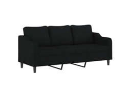 3-seater Sofa, 3-seater Sofas Vidaxl Preto Tecido (n/a)