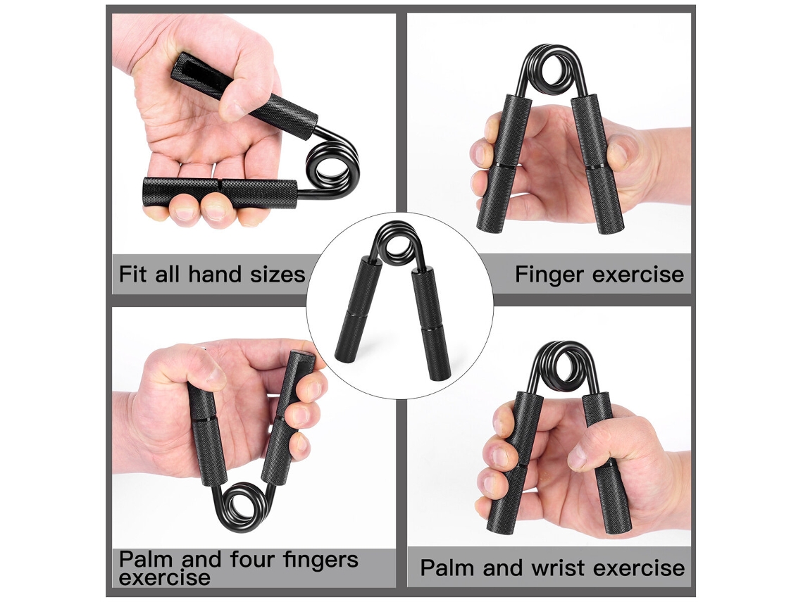 Fortalecedor Pegada Manual 250 Libras 113kg Cabo Alumínio Profissional Treinamento Força Mãos Dedos Academia Esportes