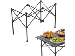 Pés De Mesa Dobráveis Ajustáveis Para Camping - Base De Mesa Dobrável Em Metal
