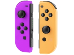 Controle de substituição para Nintendo Switch (compatível com Switch/Lite) (roxo-laranja)