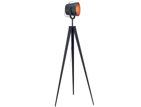 Candeeiros de Pé TEAMSON HOME (Metal - Preto - 158,2 cm)