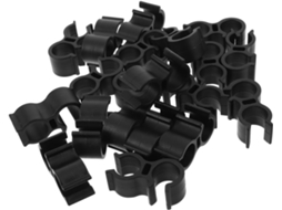 Conjunto De 20 Suportes Plástico Preto Para Chuveiro Cadeira, Com Design Desmontável E Fácil Manutenção