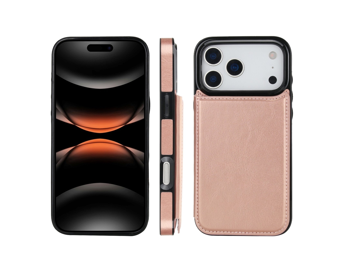 Capa Tipo Carteira Para Iphone 17 Pro Com Acabamento Premium