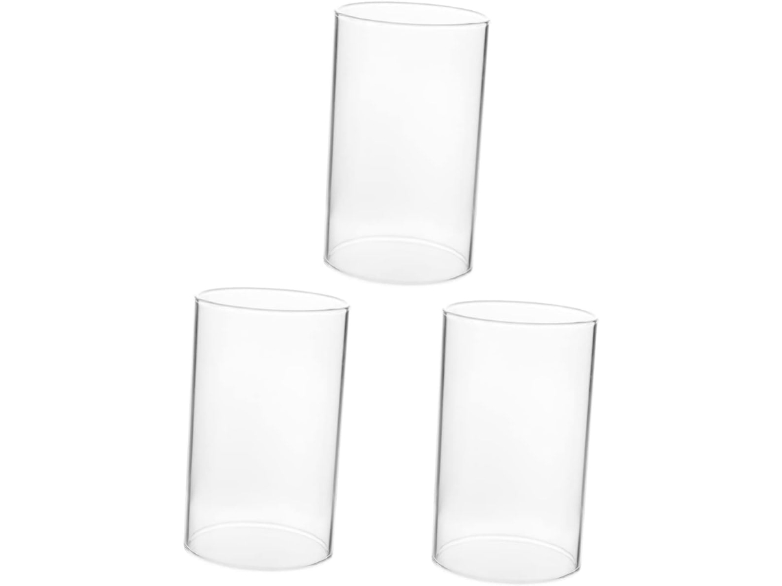 Abat Jour Cylindrique Ouvert Sans Fond Pour Bougeoirs Et Centers De Table Dimensões 7 10 Cm Gokoco