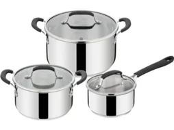 Conjunto de Trem de Cozinha TEFAL Jamie Oliver Aço Inoxidável (3 Peças - 16/20/24 cm)