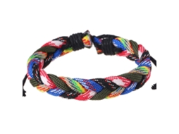 Pulseira Unisex Tricotado Colorido Presente Handmade