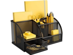 Organizador De Mesa Com Gaveta Deslizante - Economiza Espaço
