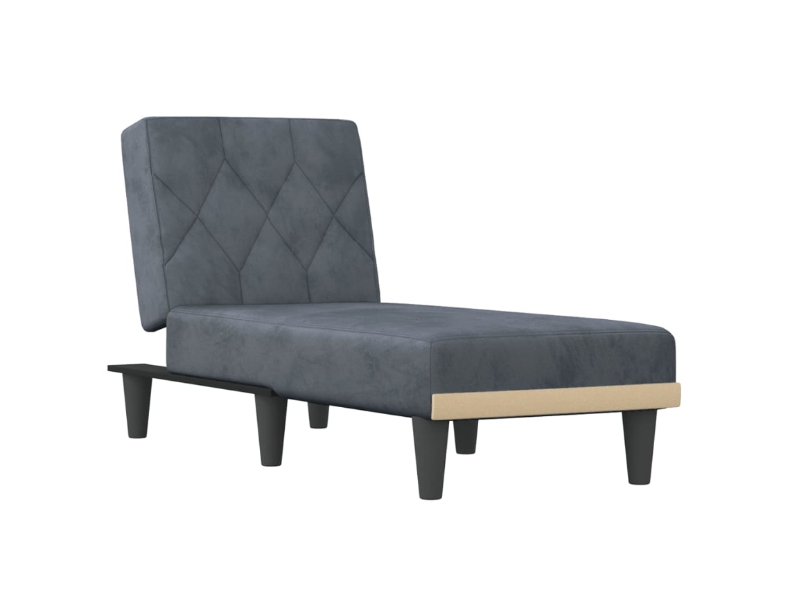 Chaise Longue, Chaise Longues Vidaxl Cinzeto Veludo