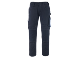 Calças Grandes Com Bolsos Para Joelheiras Unique 12179 Azul 45 / 32 MASCOT