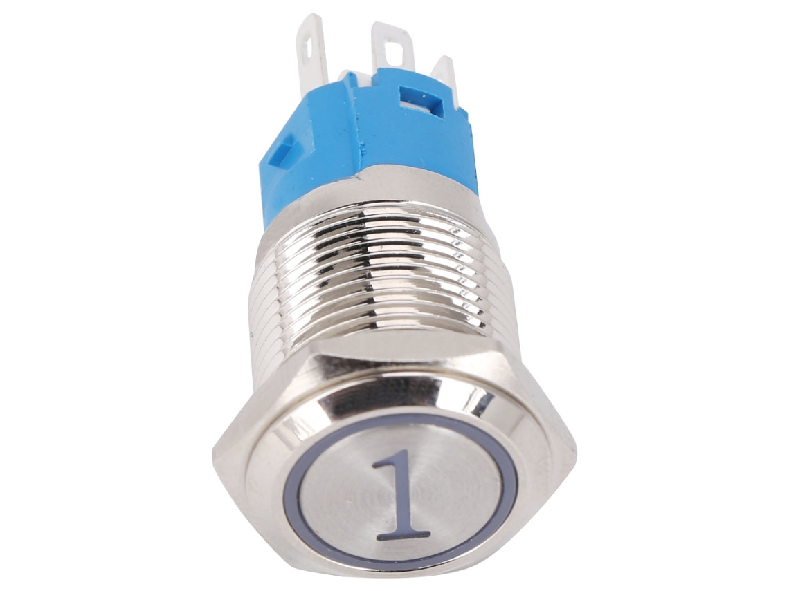 Botão Push Momentâneo com Led 12vdc