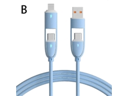 Cabo De Dados Para Celular 4 Em 1 Com Carregamento Rápido Nostalgia88