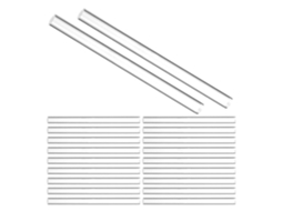 Conjunto Artibetter com 40 suportes transparentes termosselados para artesanato, mesas e projetos pessoais.