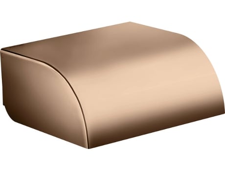 Suporte de rolo universal HANSGROHE AXOR com tampa, 42858, Suporte de rolo universal HANSGROHE AXOR com tampa, 42858, Cor: Ouro Vermelho Polido