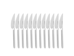 Conjunto de 12 Facas S/MARCA de aço inoxidável 316 para bife mesa cozinha restaurante