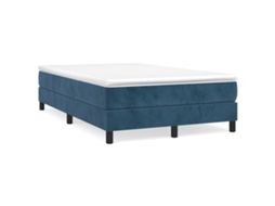 Box Spring Bed Frame, Box Spring Bed Frames Vidaxl Azul Veludo (120 X 200 Cm)