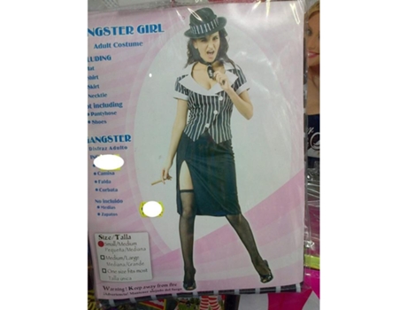 Juguetes Fantasia Disfraz Gangster Mujer Adulta