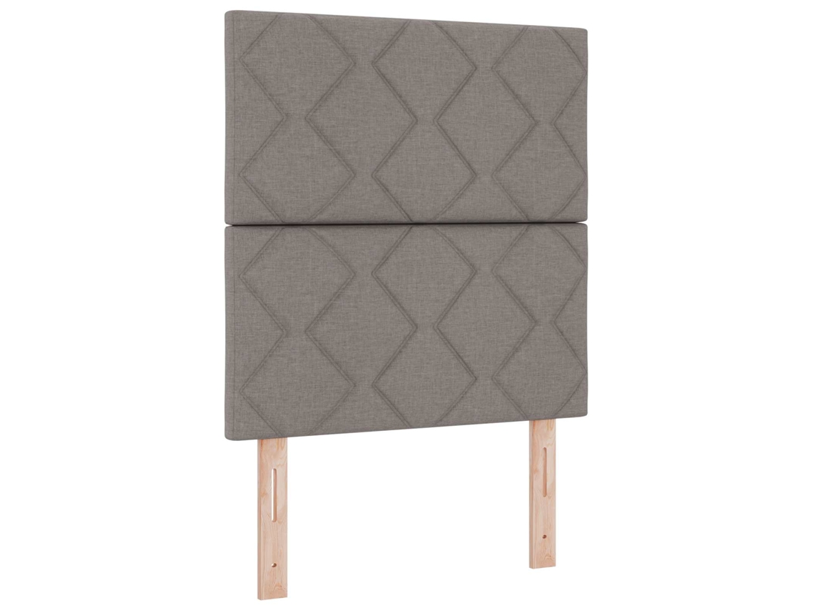 Cabeceira | Painel De Cama Com Cabeceira Cinzento-acastanhado 80 Cm Tecido
