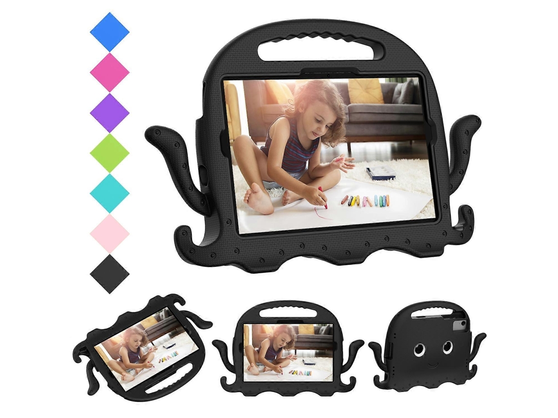 Capa híbrida de EVA à prova de choque estilo polvo da Webake com alça para tablet