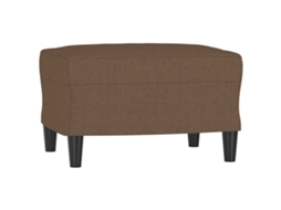 Footstool, Footstools Vidaxl Marrom Tecido (60 X 50 X 41 Cm)