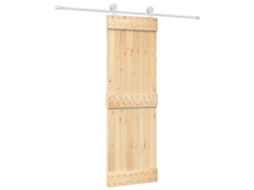 Maison Exclusive - Porta Deslizante 70 X 210 Cm Natural E Branco