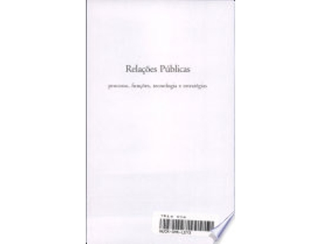 Livro RELAÇÕES PÚBLICAS de FORTES, WALDYR GUTIERREZ (Português do Brasil)