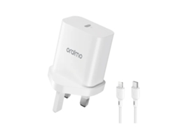 Conjunto de carregador Oraimo Ocw u106s+cc54, 20 W, branco, tipo Reino Unido, carregamento rápido inteligente. EOOCOO