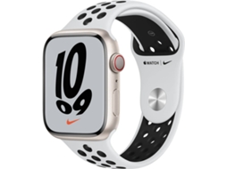 APPLE Watch Nike GPS+Cellular 45 mm Luz das Estrelas com Bracelete Desportiva Nike Platina-pura/Preto