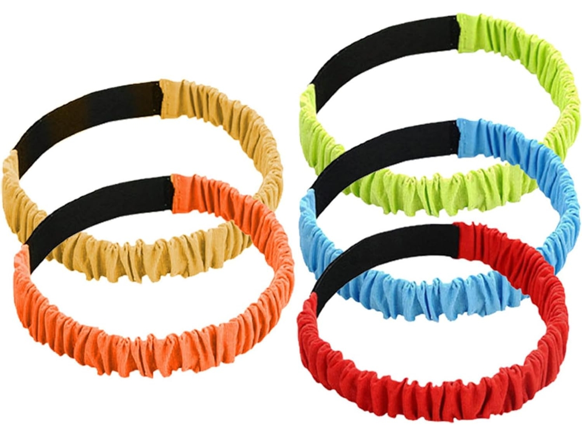 Conjunto De 10 Faixas Elásticas Toyvian Para Corrida Três Pernas, Em Tecido Oxford Com Fecho Velcro |