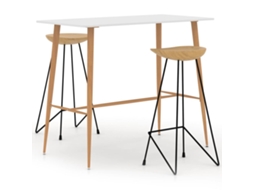 Bar Set, Bar Sets Vidaxl Branco Metal