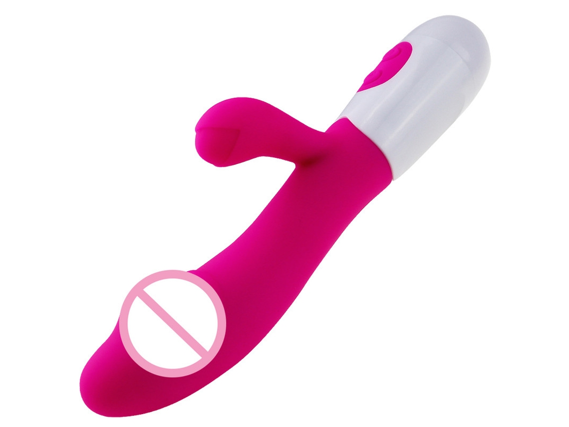 Vibrador De Massagem Recarregvel De Cabea Dupla Para Mulheres (rosa) Yizhood