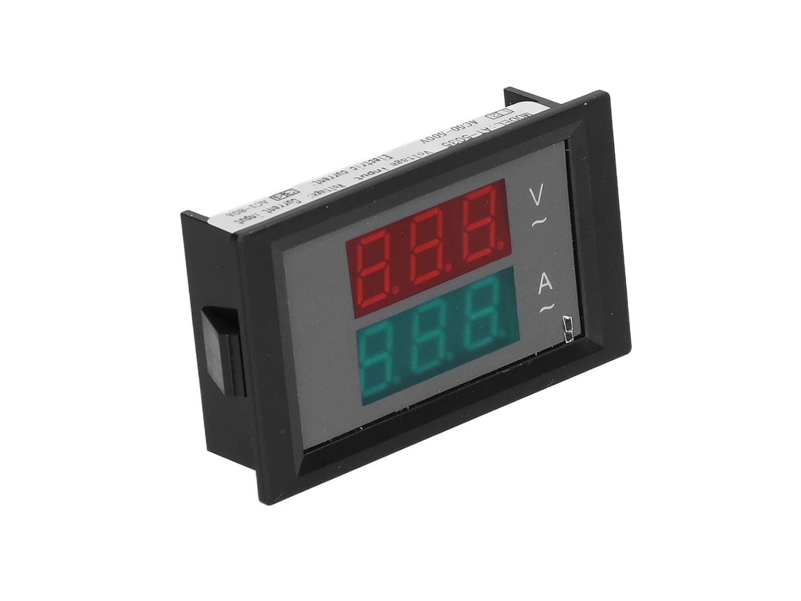 Voltímetro Digital Ca, Material Abs, Faixa De Tensão V, Display Led
