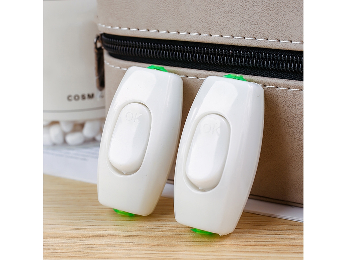 Interruptor de botão inline para lâmpada de mesa ou cabeceira, 250v, 6a, plástico | S/MARCA