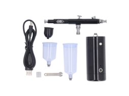 Kit De Aerógrafo Sem Fio Recarregável 17.4psi Para Pintura De Modelos E Decoração De Pastéis