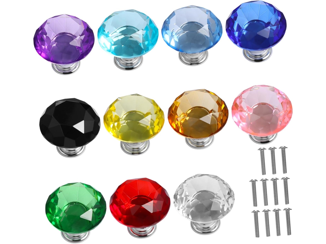 Conjunto De 11 Puxadores Redondos Em Formato Bola Para Móveis, Versáteis, Para Armários, Cômodas E Cozinhas