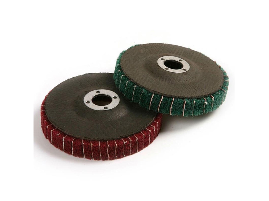 1 Peça Disco De Lixa De Fibra Abrasiva De 10cm Para Polir Com Grit, Roda De Fibra De Nylon E Aletas