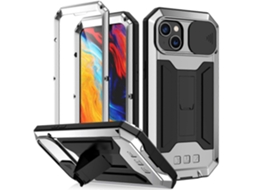 Capa À Prova De Choque E Poeira Para Iphone 14 (prata)