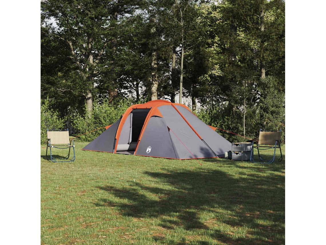 Vidaxl Barraca Túnel Cinza E Laranja 510 X 240 X 156 Cm Tafetá