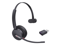 Wh64 Hybrid Mono Teams Headset Sem Fios Faixa de Cabeça Escritório/Call Center Micro Usb Bluetooth Preto Yealink