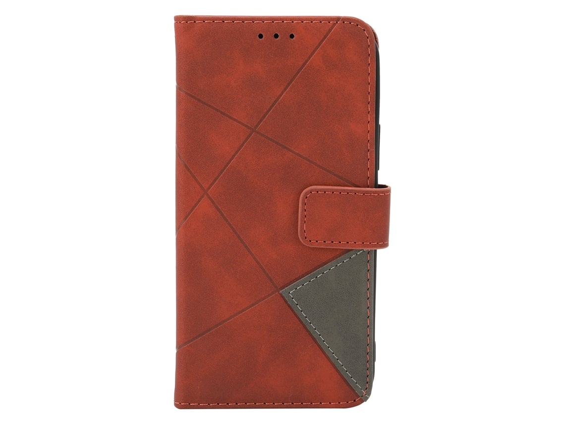 Capa de Celular LAXISCREED Iphone 12 Pro Couro Costurado