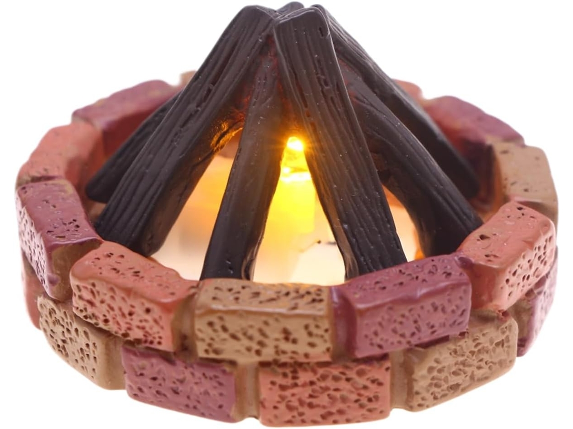 Luminária Noturna Em Miniatura De Resina Para Uso Interno Com Base