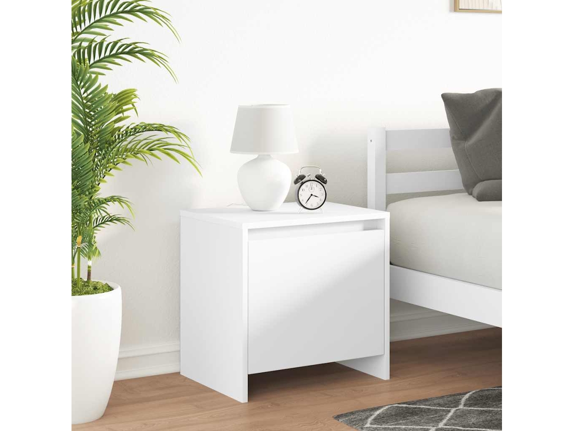 Vidaxl Mesa De Cabeceira 2 Pcs Derivados De Madeira Cinza Cimento