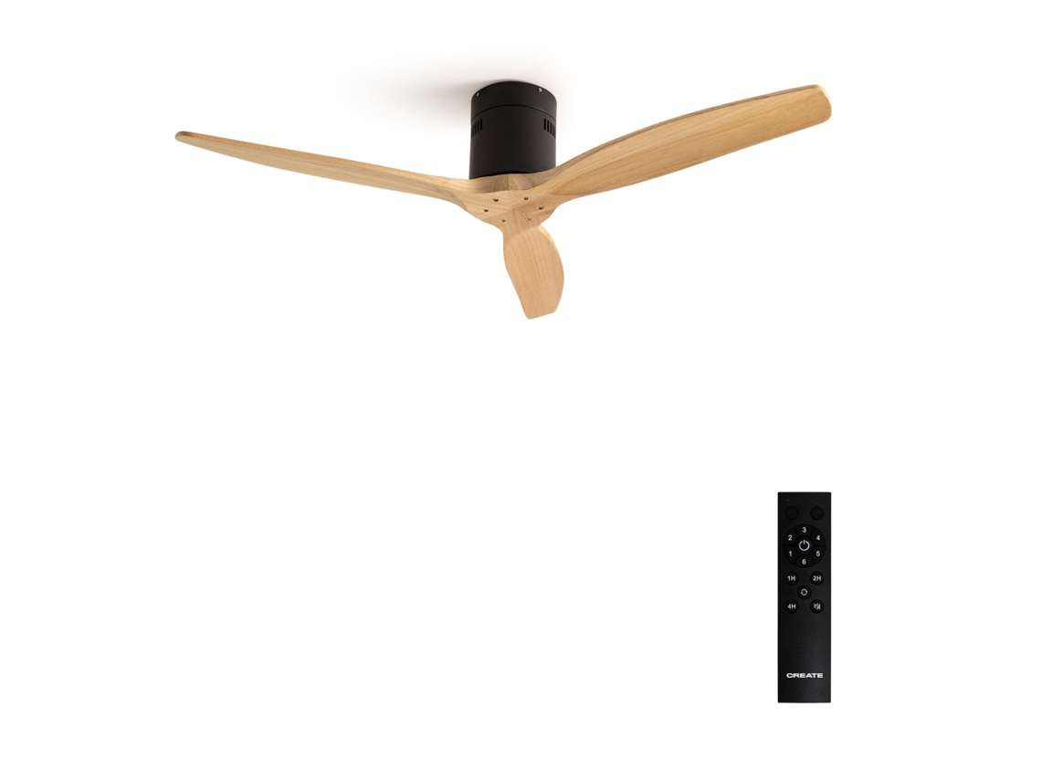 Create - Wind Calm - Ventilador De Teto Silencioso De 40 W Com Pás Técnicas Em Abs De Vários Tamanhos