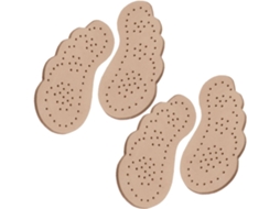 Pares De Palmilhas Antiderrapantes, Confortáveis E Absorventes De Suor Para A Parte Frontal Sapatos Couro, Bege, Ideais