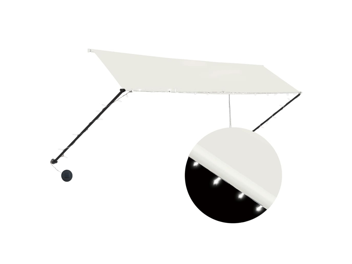 Toldo Retrátil com Led 350x150 Cm Creme MAISON EXCLUSIVE