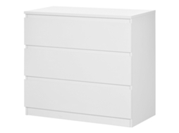 Cômoda 80x39x73h 3 Gavetas Quarto