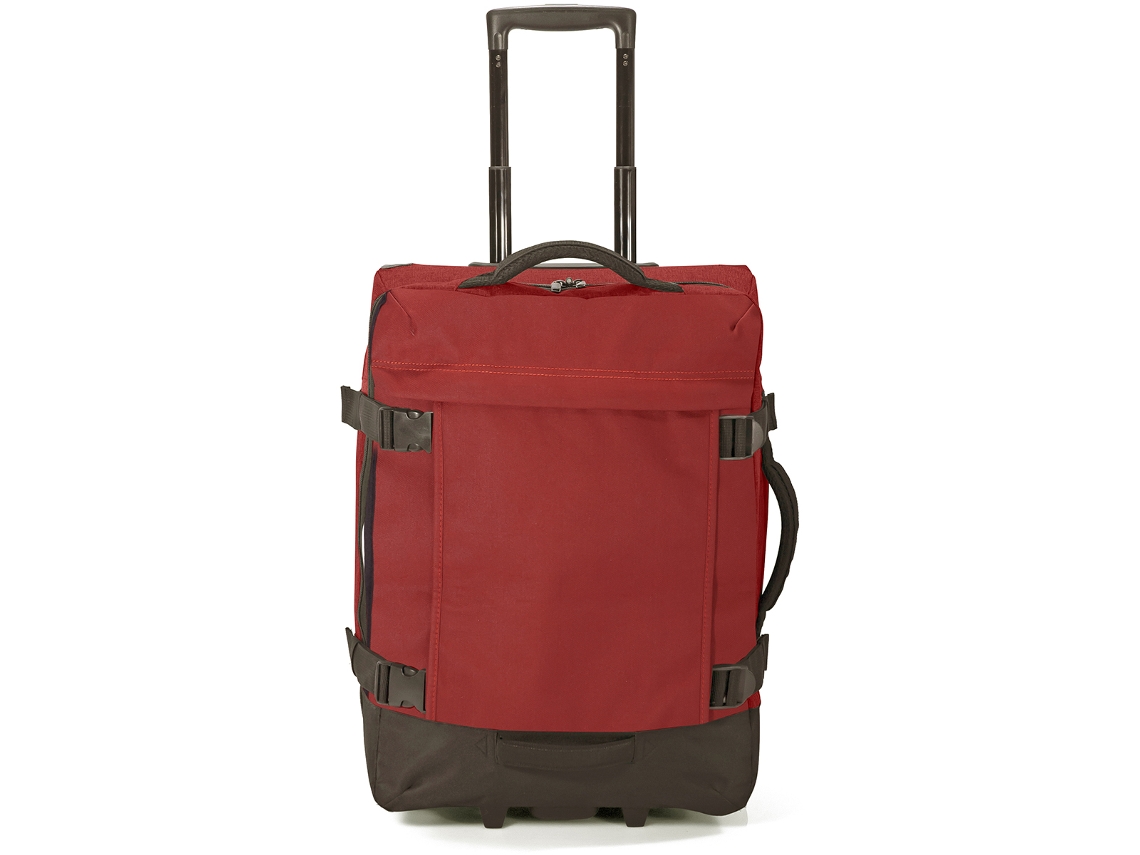 Mala De Cabine Benzi Bz5850na-50, Flexível, 2 Rodas, 50 Cm De Altura, Alça Telescópica, Laranja