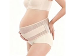 Cinta de Suporte para Grávidas Cor Pele com Malha Respirável, Apoio Abdominal Ajustável e Conforto Diário YANYXR