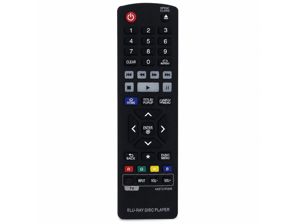 Comando À Distância De Substituição Compatível Com Leitor Blu-ray Dvd Lg Akb73735806 Bp430n Bp530b_zhd