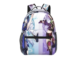 Mochila Genshin Impact J342 Para Escola E Trabalho, Leve E À Prova Dágua, Mochila Estilosa Para Estudantes E Adultos D342 Olysi Shop
