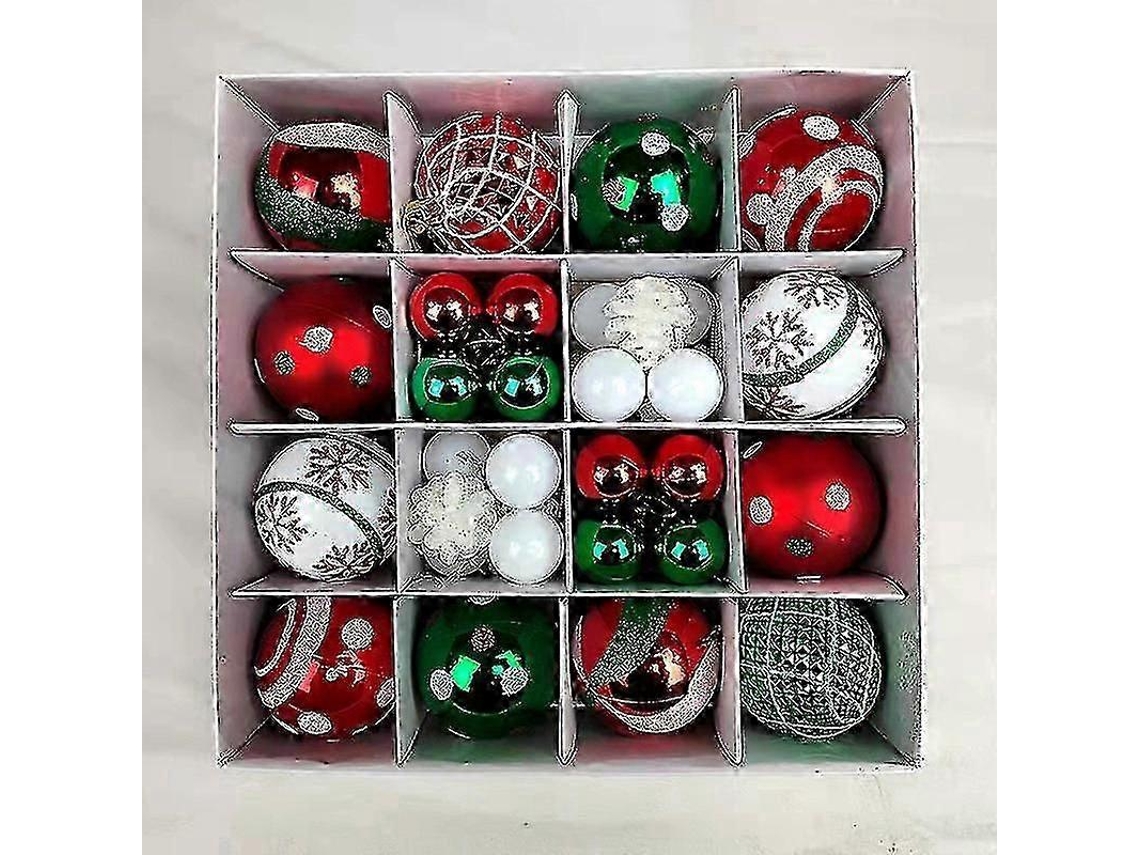Conjunto De Bolas De Natal 42 Peças Inquebráveis